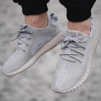 Sepatu Addas Yeezy Boost Men Unisex - Abu Abu  