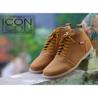 sepatu boots pria - ICON brodo gwen tan  