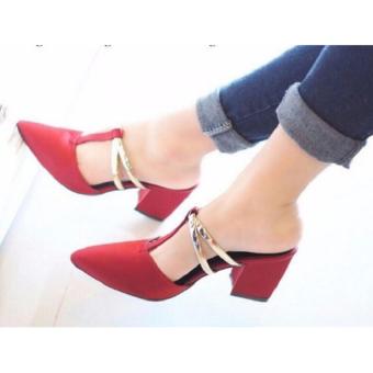 Sepatu High Heels Wanita Hak Tahu SDH33 - Merah  