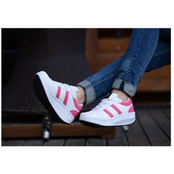 Sepatu Kets Putih Pink SR01  