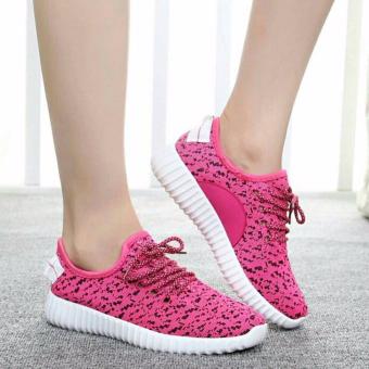 Sepatu Kets SN07 Yeezy Style Sneakers Pink  