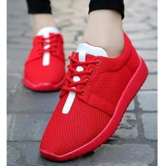 Sepatu Kets Sneakers dan Kasual - Merah  