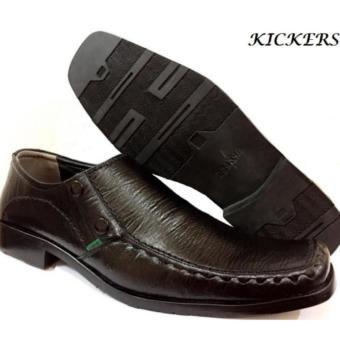 Sepatu Kickers Formal Pria Terbaru K-2704 - hitam balck  