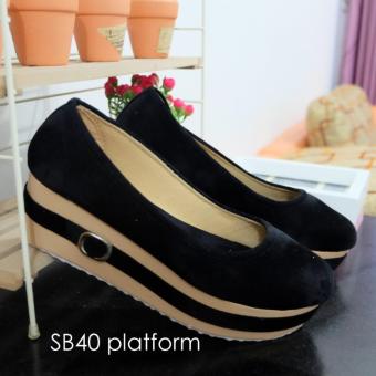 Sepatu Platform Wanita SB40 - Hitam  