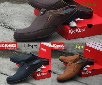 Sepatu Sandal Kulit / Sepatu Sandal Kickers / Sepatu Pantofel / Sepatu Sandal Kickers Bustong  