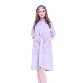 Shadrin's Nursingstyle - Dress Menyusui - Malika Short PURPLE Nursing  