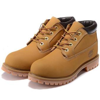 Shoes For Timberland Boots 23061 Mid Cuts Men (Yellow) - intl  