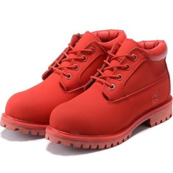 Shoes For Timberland Boots 23061 Mid Cuts Women (Red) - intl  