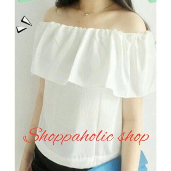 Shoppaholic Shop Blouse Sabrina Kimochi - White  