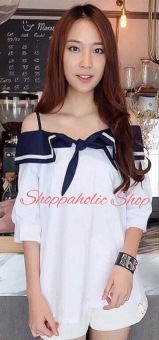 Shoppaholic Shop Blouse Sabrina Sailormoon - White  