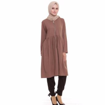 Sierra Halfzip Tunic Outer - Mocca  