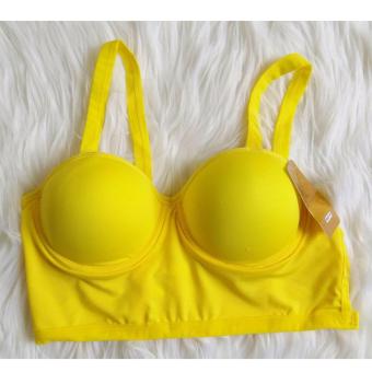 SISEKSI - Bralette 6 Straps Bra / Bra 6 Tali Push Up (Ada Kawat) - KUNING  