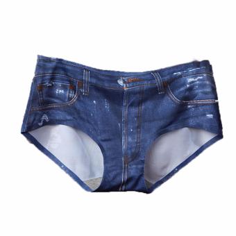 SISEKSI - Celana Dalam Seamless Jeans - Biru  