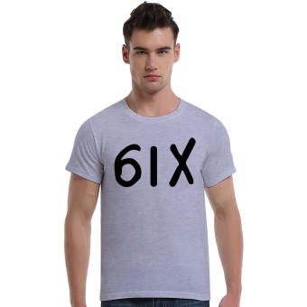 Six Drake Cotton Soft Men Short Sleeve T-Shirt (Grey)   