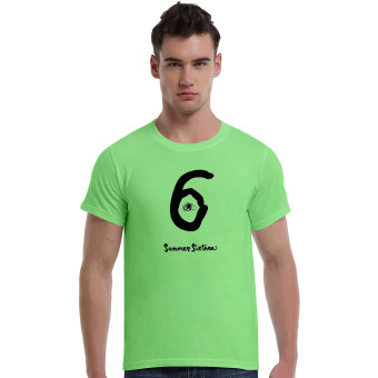 Six Drake Summer Sixteen Yeezus Kanye West T Shirts Men Tour Concert Sport Fitness Man T-Shirt (Green)   