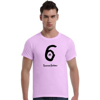 Six Drake Summer Sixteen Yeezus Kanye West T Shirts Men Tour Concert Sport Fitness Man T-Shirt (Pink)   