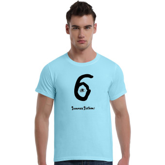 Six Drake Summer Sixteen Yeezus Kanye West T Shirts Men Tour Concert Sport Fitness Man T-Shirt (Powder Blue)   