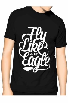 Slim and Fit Eagle T-Shirt - Hitam  