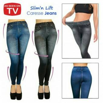 Slim N Lift Caresse Jeans Legging ( Blue )  