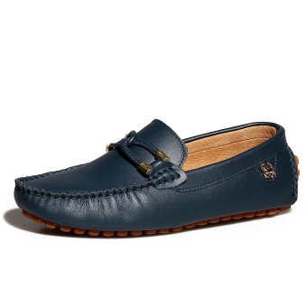 "''""''''""""''''''''Socone Men''''''''''''''''s Classic Leather Loafers Driving Shoes (Blue)'''''''' """"''''""''"'  