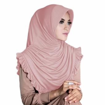 sofia Hijab Kerudung Instan-dusty pink  