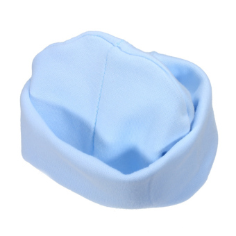Soft Unisex Cotton Kids Beanies Hat Cute Newborn Baby Toddler Infant Cap Hats blue - intl  