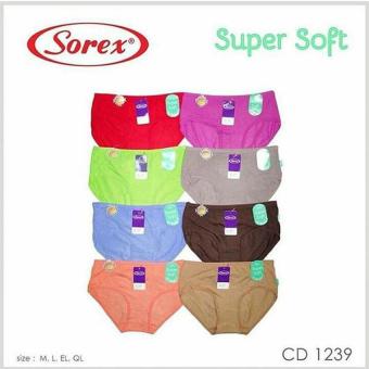 Sorex - Celana Dalam Wanita - CD 1239 - Random Color - 3 Pcs  