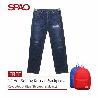 SPAO Boy Fit Destroyed Jeans SPTJ548G31-57 (Dark Indigo)  