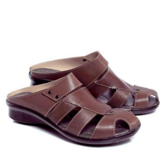 Spiccato Sandal Wedges Wanita 2279- Coklat  