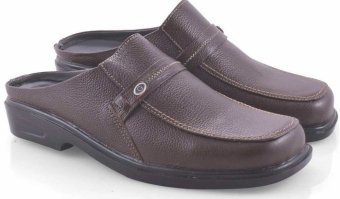 Spiccato SP 514.05 Sandal Slop/Bustong Bahan Leather (Coklat)  