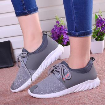 Spring New Old Beijing Shoes Women's Shoes Sports Leisure (Grey) - intl  