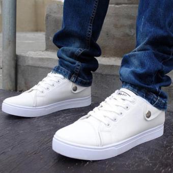Spring Summer Breathable Shoes Men's Casual Shoes (White) - intl  