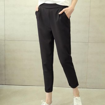 Spring Summer Women Chiffon Harem Cropped Pants Casual Pencil Feet Pant Female Suit Pant - intl  