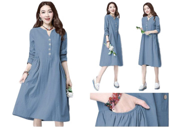 sr collection there dress biru tua lazada indonesia sr collection there dress biru tua lazada indonesia