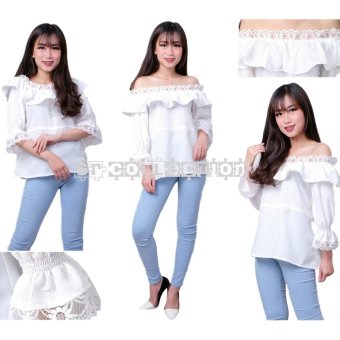 SR Collection White Blouse - Putih  