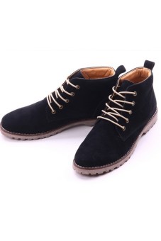 SRZ New Design Leather Male Martin Boots (Black) - intl  