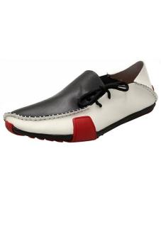 SRZ New Style Men's Fashion Driving Shoes (Black&White) - intl  