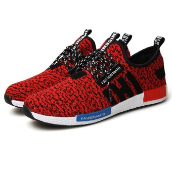 SRZ New Syle Couple's Fashion Breathable Casual Shoes&Mesh Shoes(Red) - Intl  