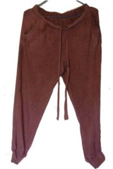 SuenNoaj - Pants Yanti - Maroon Stone Wash  