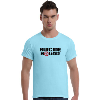 Suicide Squad Aim At Cotton Soft Men Short T-Shirt (Powder Blue)   