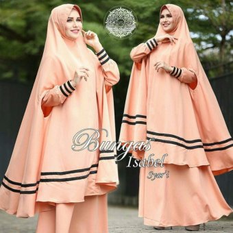 Suki Dress Maxi Hijab Isabel - Salem Peach  