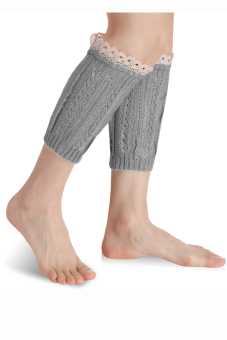 Sunwonder Avildlove Women Fashion Casual Knit Crochet Hollow Out Boot Cuffs Leg Socks Warmer  