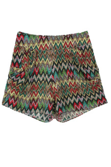 SuperCart Fashion Ladies Pants Women Shorts Casual High Waist Print Loose Cotton Blend Beach Shorts (Type2)   