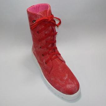 Surround Sepatu Boots Fashion Wanita F4-LIFE-02 - Merah  