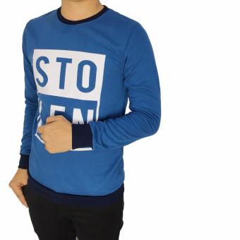 Sweater Distro Mix 3 Warna Pria-Biru Putih  