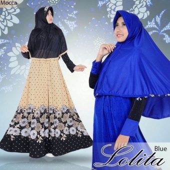 T-OS Gamis Muslimah Syari Lolita [blue]  