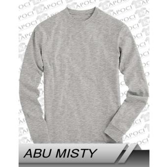 T-Shirt / Kaos Lengan Panjang - Abu Misty  