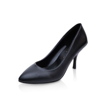 Tauntte 2017 New 8cm High Heel Pumps Women Pointed Toe Career Formal Thin Heels Shoes For Lady (Black) - intl  