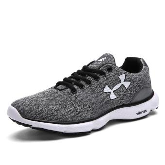 Tauntte Fashion Men Sneakers Breathable Air Mesh Casual Shoes (Grey) - intl  
