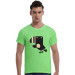 The Cartoon Parrot Cotton Soft Men Short T-Shirt (Green)   